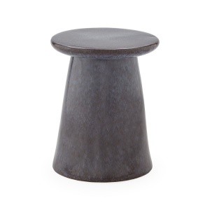 Taburet decorativ albastru din ceramica 35 cm Wadena Thai Natura