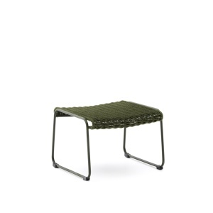 Taburet pentru picioare exterior verde din metal 54x58 cm Maurina Kave Home