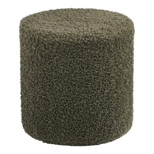 Taburet rotund verde din textil Ejby Boucle House Nordic