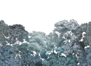 Tapet turcoaz teal din hartie Bellewood Rebel Walls