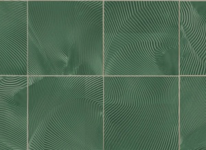 Tapet verde smarald din hartie Craft Tiles Rebel Walls