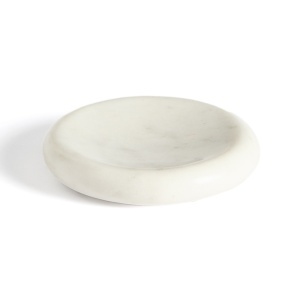 Tava rotunda alba din marmura 15 cm Obena Kave Home