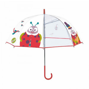 Umbrela multicolora din plastic Ladybug Oops