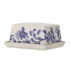 Untiera albastra/alba din ceramica Petunia Creative Collection