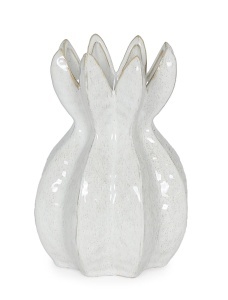 Vaza alba din ceramica 30 cm Olyssia Bizzotto