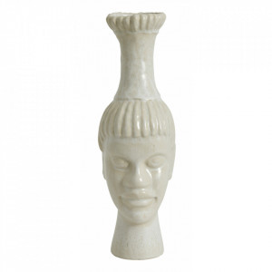 Vaza alba din ceramica 37,5 cm Kimito Nordal
