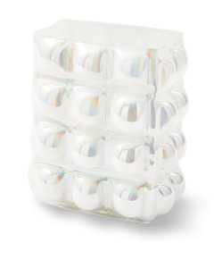 Vaza alba din sticla 27 cm Bubble Pols Potten