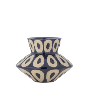 Vaza albastra din ceramica 12 cm Bashir Bloomingville