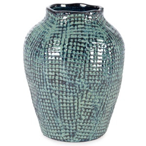 Vaza albastra din ceramica 38 cm Sawan Bizzotto