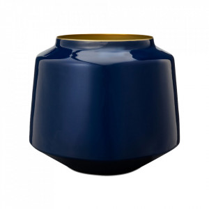 Vaza albastra din metal 22 cm Thimo Pip Studio