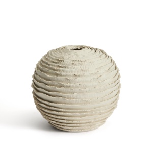 Vaza decorativa bej din ceramica 21 cm Evania Kave Home