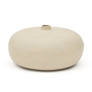 Vaza decorativa crem din hartie 16 cm Nivala Kave Home