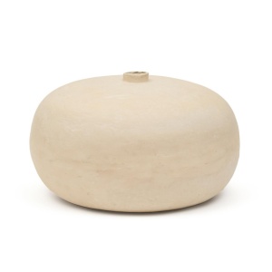 Vaza decorativa crem din hartie 23 cm Nivala Kave Home