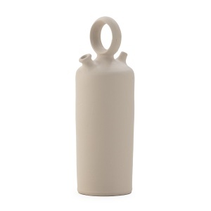 Vaza decorativa gri din ceramica 34 cm Botijo Thai Natura
