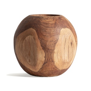 Vaza decorativa maro din lemn 27 cm Humble Vical Home