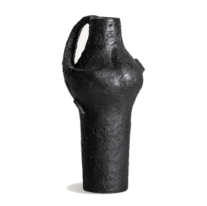 Vaza decorativa neagra din fibre naturale 60 cm Riley Vical Home