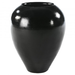 Vaza decorativa neagra din teracota 70 cm Bavaria Thai Natura