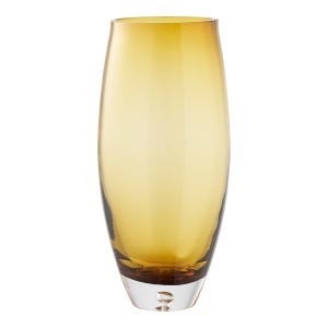 Vaza din sticla portocalie 32 cm Golden House Nordic
