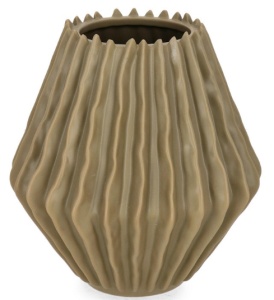 Vaza grej din ceramica 20 cm Eldar Low Bizzotto