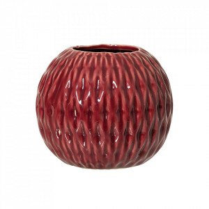 Vaza rosie din ceramica 10 cm Zeth Bloomingville
