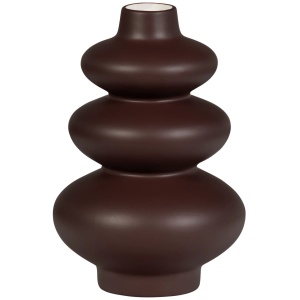 Vaza rosu merlot din ceramica 29 cm Sensual Woood