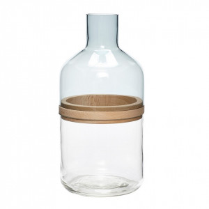 Vaza transparenta din sticla 32 cm Dora Hubsch