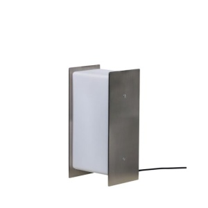 Veioza argintie din metal 25 cm Sabi Hubsch