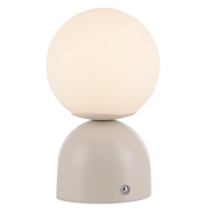 Veioza bej din metal 21 cm Rudi Zuma Line