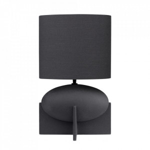 Veioza neagra din ceramica 50 cm Ovo Versmissen