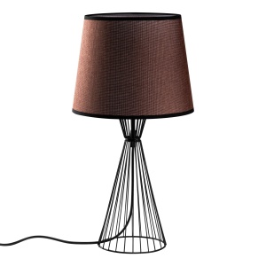 Veioza neagra/maro din metal 55 cm Telıs The Home Collection
