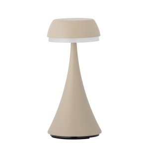 Veioza portabila crem din metal 18 cm Pepple Bloomingville