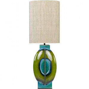 Veioza verde/albastra din ceramica 83 cm Ale Versmissen