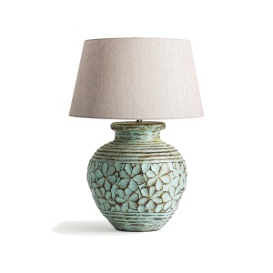 Veioza verde/bej din ceramica 92 cm Ladoua Vical Home