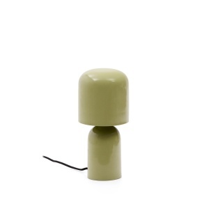 Veioza verde din metal 28 cm Monze Kave Home