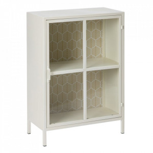 Vitrina crem din fier si MDF 91 cm Astrup The Home Collection