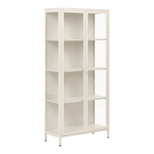 Vitrina din metal alb antic 175 cm Brisbane House Nordic