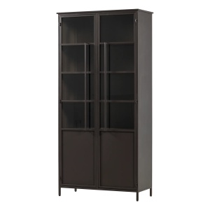 Vitrina maro inchis din metal 203 cm Exhibit XL 2 Woood
